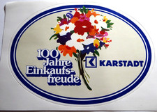 Werbe-Aufkleber Karstadt 100