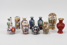 C25G37- 11x kleine Vase ua Porzellan Keramik Cloisonné China