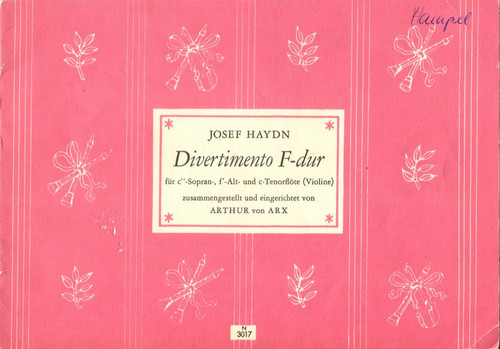 Haydn divertimento dur für - haydn,, f-dur