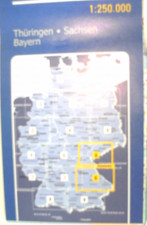 Auto Reisekarte Deutschland Blatt 6 Thüringen  / Sachsen / Bayern