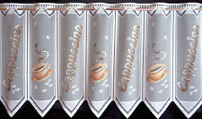 Kaffee Scheibengardine Küchengardine in 13 Breiten Bistrogardine Cappuccino Neu