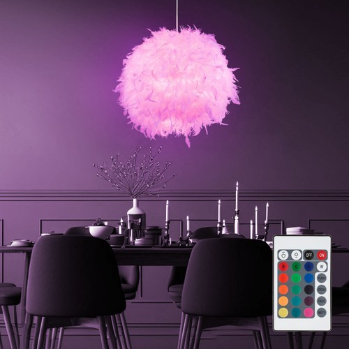Rgb led pendel decken feder - led,
