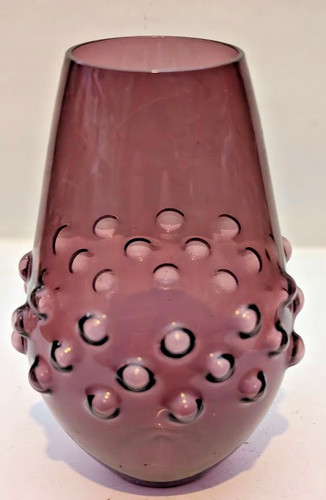 Lauscha glas noppen vase - glas,