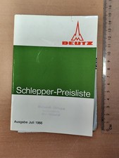 Deutz Schlepper Preisliste 1966 Traktor brochure prospekt K47