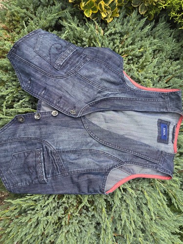 Taillierte jeansweste dunkles - jeansweste,