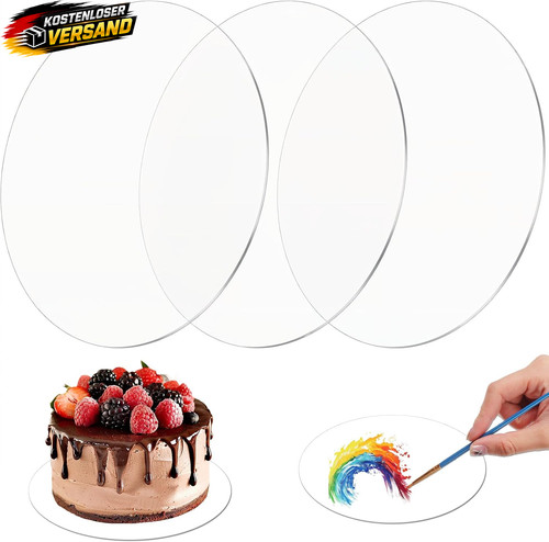 Acryl tortenunterlage set - acryl,