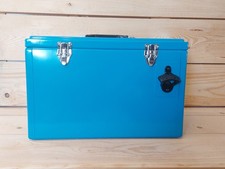 METALL Kühlbox BLAU 25 Liter