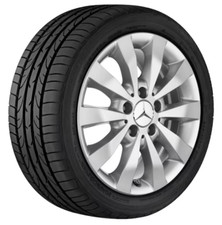 Original Mercedes 10-Speichen-Rad, 6,5 J x 16 ET 52, vanadiumsilber, A4474010301