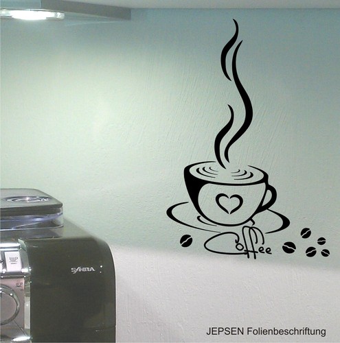 Cafe aufkleber 20x11cm - aufkleber, m10