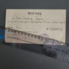 Tragnitz 1925 Quittung Leisnig