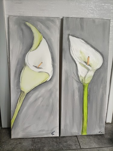 Acrylbild auf leinwand als - acrylbild,