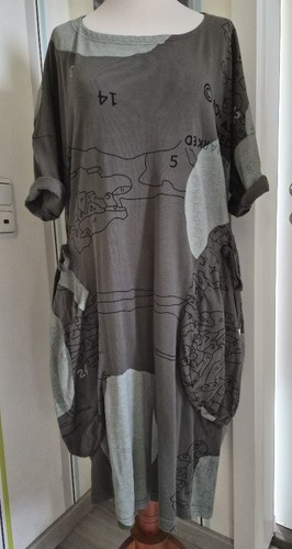 Rundholz shirt kleid - bl,