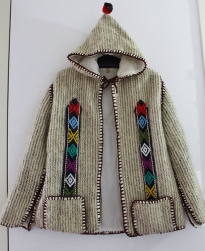 Wolljacke ethno kapuzenjacke - wolljacke,