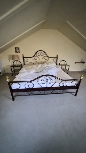 Metall bett schwarz mit - metall-bett,