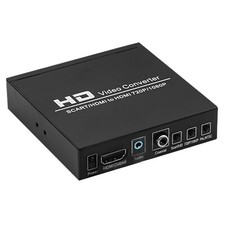 SCART zu HDMI Konverter 720P 1080P für DVD Projektor Spielkonsole Schwarz