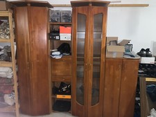 Wohnzimmerschrank Erle Front Erlemassive + TV Schrank