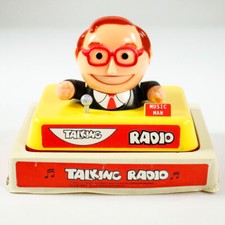 Talking Radio Music Man OVP Blister Design Novelty Vintage 70er Jahre