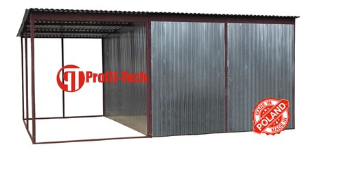 4x6 metallgarage blechgarage - metallgarage,