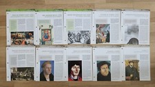 Deutsche Geschichte - Sammelkarten Atlas-Verlag - 10 Karten Reformation