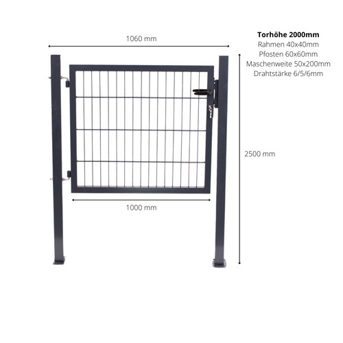 Gartentor 1000 zauntor - 1000,