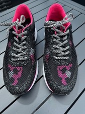 Sehr stylische Sneaker Hogan Schwarz mit Pink mit Bling Bling Gr. 39