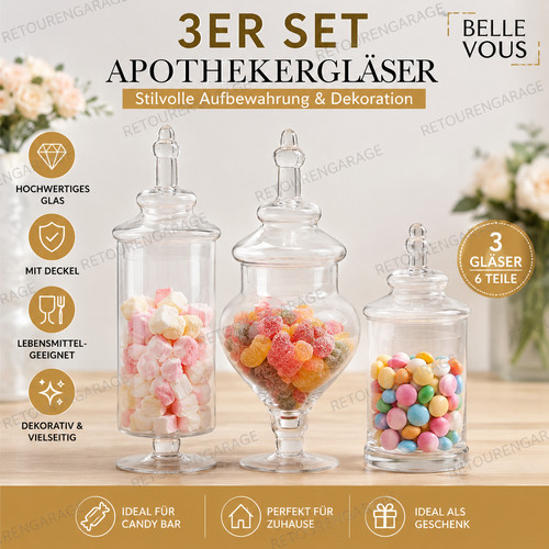 Bonbonnieren glas mit - bonbonnieren,