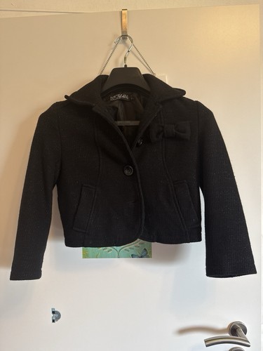 Schwarzer bolero tweed - schwarzer, mit