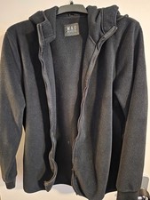 Fleecejacke schwarz Gr. XXL mit Kapuze