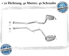 Endschalldämpfer Mercedes W211, S211 E270 E280 E320 CDI Auspuff L+R Dichtung