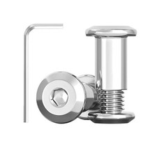 Dayalo 20 Stück M5 x 20mm Verbindungsschrauben, Schrankverbinder M5, Hülsensc...