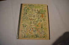 Vintage Buch Sammelalbum von 1937-Aus Wald und Flur-Pflanzen unserer Heimat