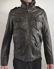 SUPERDRY Vintage Lederjacke Echtleder Größe M