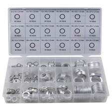 450 tlg ALU-Dichtring Sortiment Aluminium Dichtung Dichtungsring Satz O-Ring Set