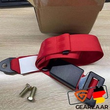 2-Punkt Sicherheitsgurt Beckengurt Automatik Stapler Baumaschine BUS 130cm Rot