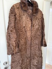 Swakara Mantel mit Nerzkragen