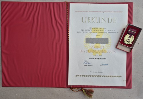 Ddr medaille aktivist des - medaille,