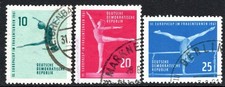DDR MiNr.: 830 / 832 gestempelt Kunstturnen