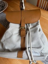 *Fitz&Huxley* Rucksack    Grau   Canvas/Leder