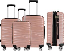 DMS Kofferset 3-teilig mit Rollen & Zahlenschloss – Hartschalenkoffer aus ABS 