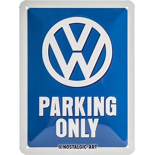 Relief blechschild volkswagen - relief-blechschild, "volkswagen