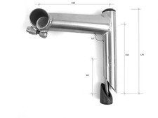 3ttt Schaftvorbau Vorbau MTB 1" Retro Vintage Mountainbike Rennrad 25,4 NOS