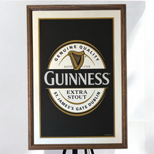 Guinness Etikett Holz