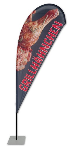 Grillhähnchen beachflag - grillhähnchen,