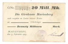 Notgeld, Sachsen, Marienberg