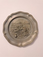 Vintage Zinkteller Wandteller