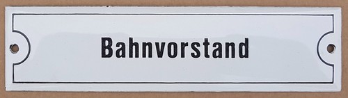 Bahnvorstand emailschild bahn - bahnvorstand,
