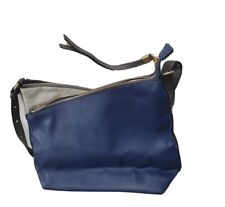 Handtasche ? Exquisit Raffiniert Weiß Blau Grau Ungetragen Vegan