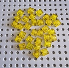 Lego Platte Bauplatte Flach 1x1 Transparent Gelb 30 stück yellow plate 3024 R3