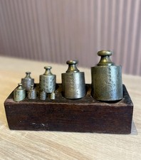 Alte Messing Gewichte 1Kg-5g