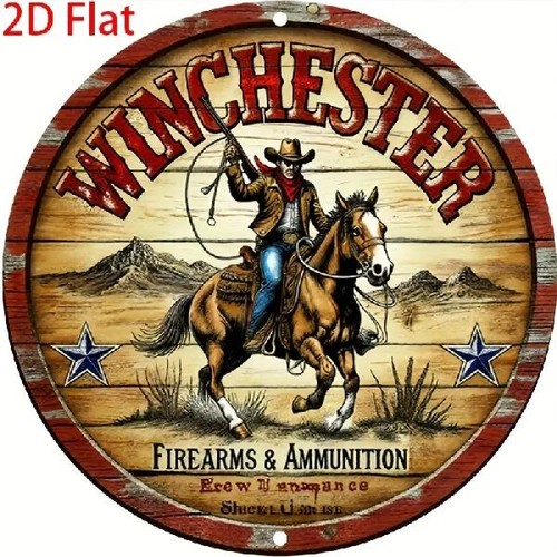 Blechschild rund winchester - blechschild,